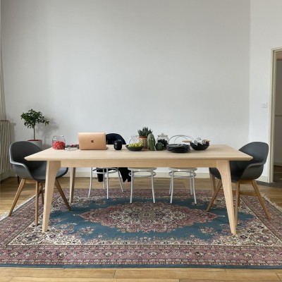 Table scandinave en bois massif - Brût